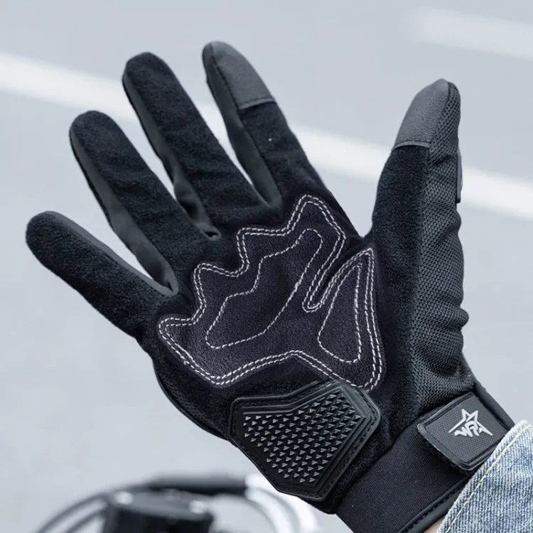 Motorcycle Outdoor Riding Non-slip Touch Screen Sun Protection Gloves, Size: XXL(Black)