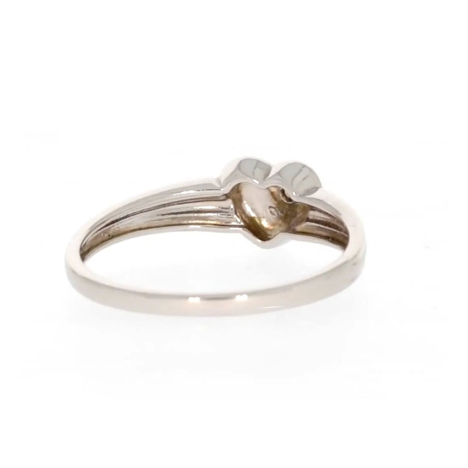 My First Diamond Kids Sterling Silver Diamond Set Signet Ring