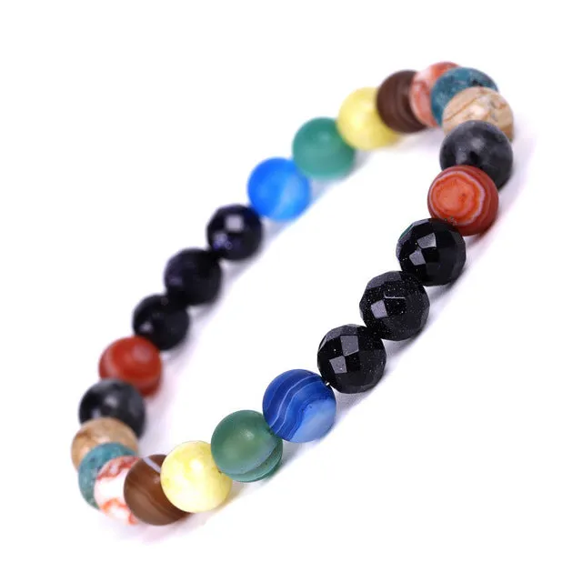 Natural Crystal Stone Beads Bracelet