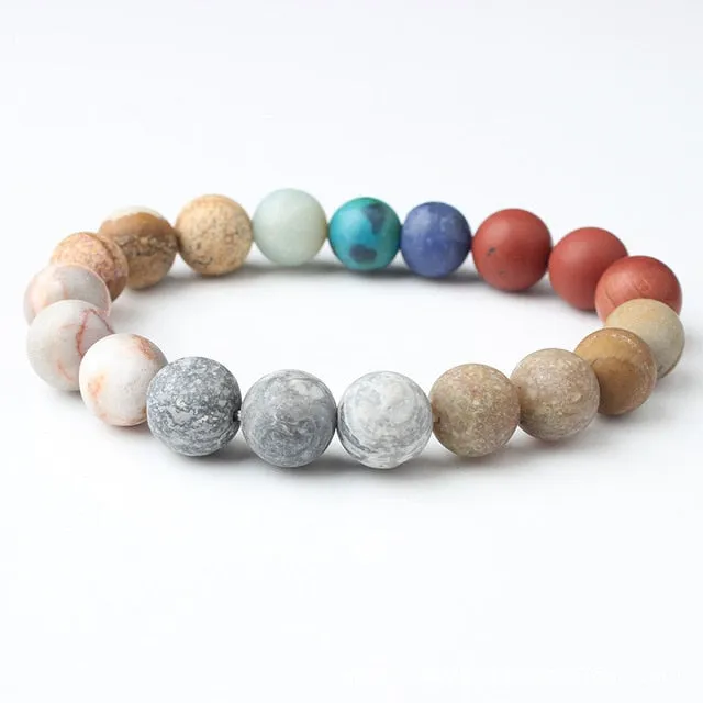 Natural Crystal Stone Beads Bracelet