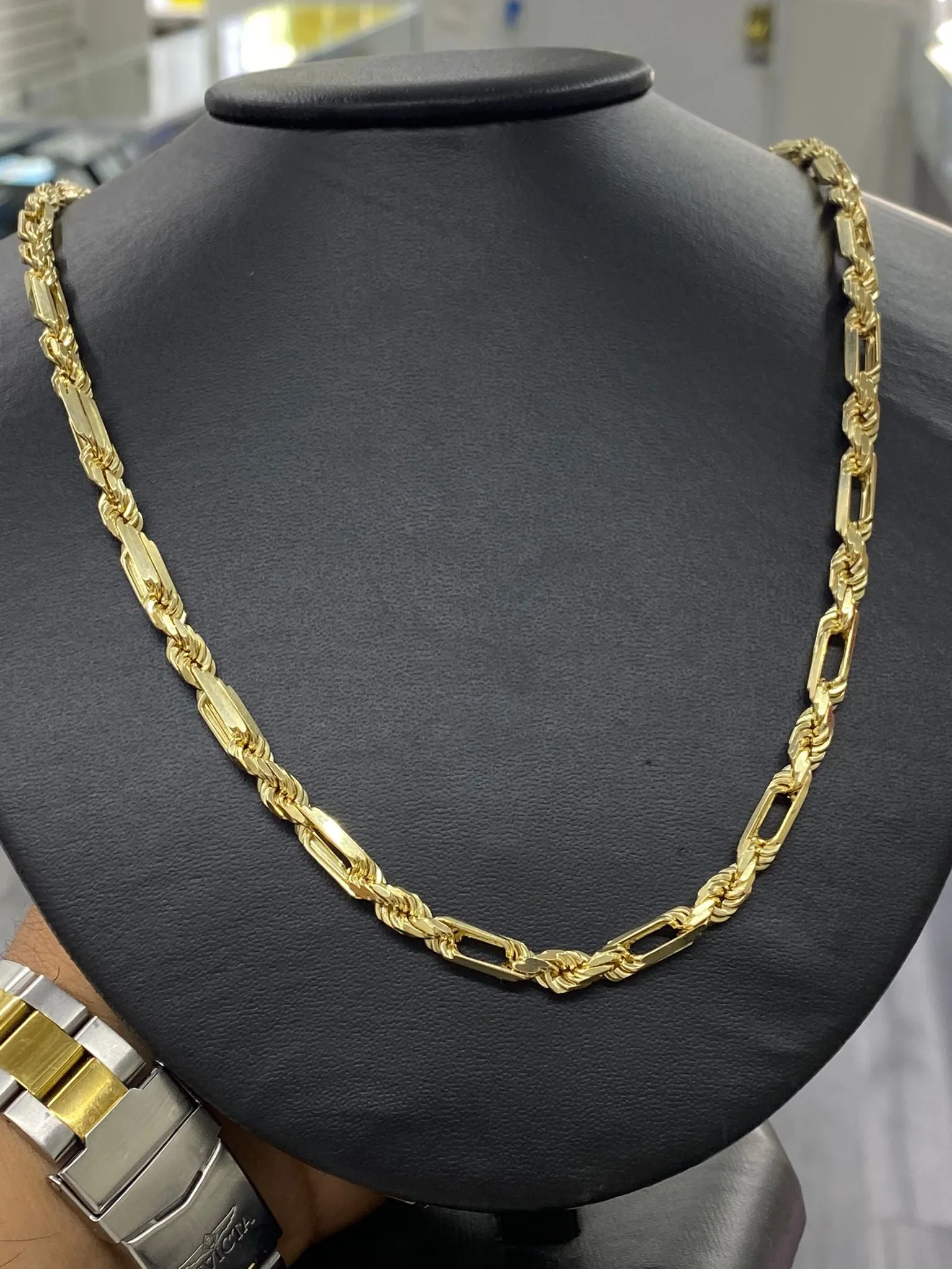 Necklace New Solid Gold 14K Milano Rope Chain 24" 65.67g Gifts Luxurious For Mens and Adults