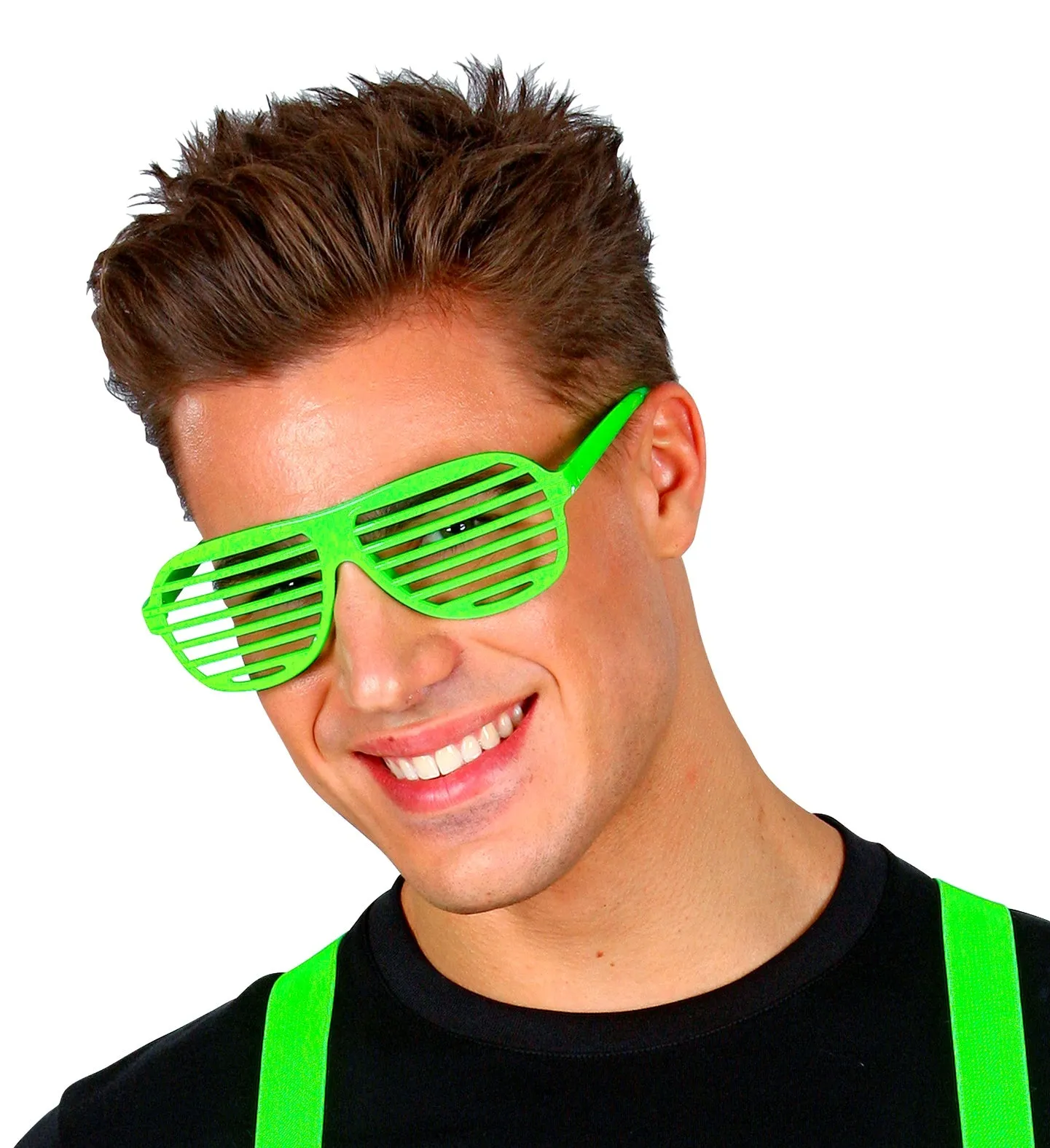 Neon Green Shutter Glasses