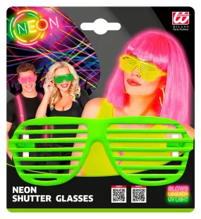 Neon Green Shutter Glasses