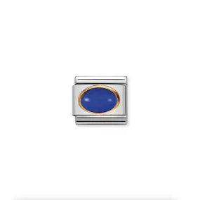 Nomination - Link Oval Stone 18k Gold LAPIS LAZULI