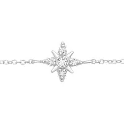 Northern Star Silver Chain Bracelet