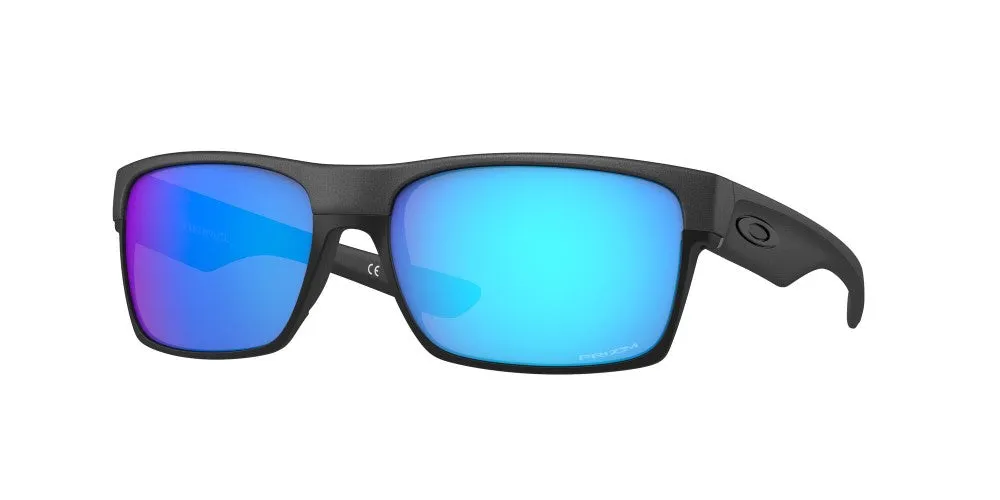 Oakley Mens Two Face Steel Frames - Prizm Sapphire Lens - Non-Polarized Sunglasses