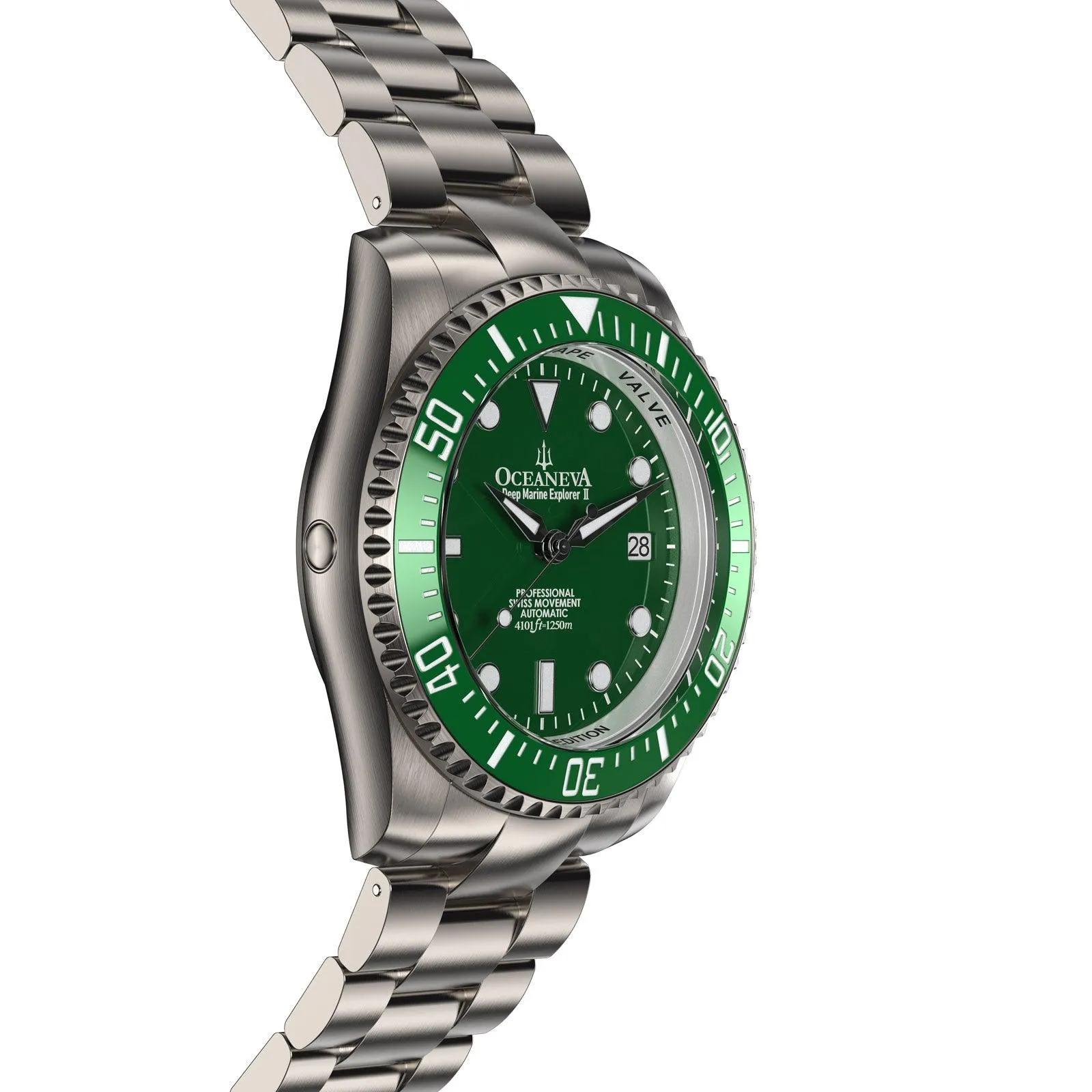 Oceaneva Deep Marine Explorer II Titanium Limited Edition - Green Dial