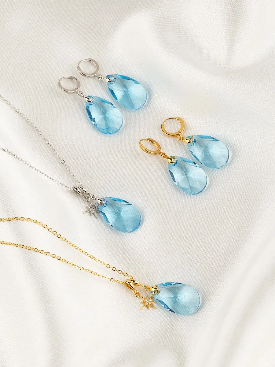 Olivia Necklace Set | Aquamarine