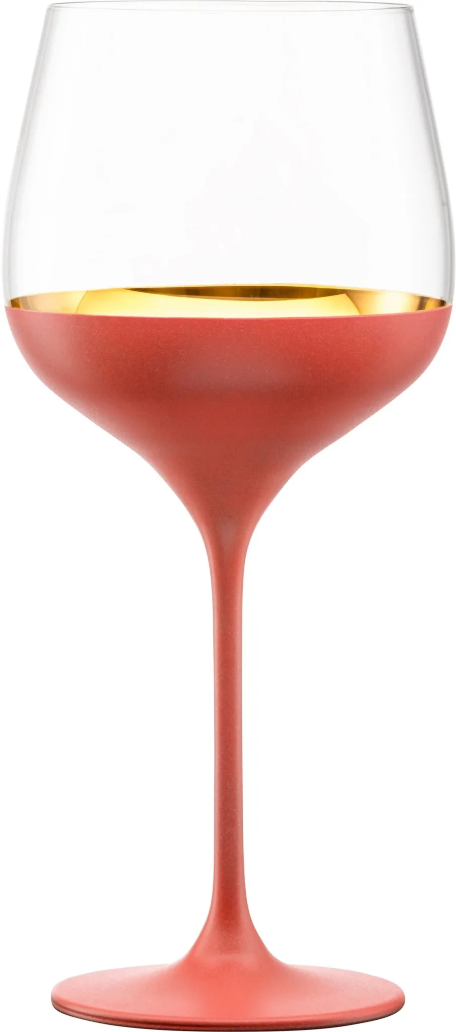 ORO24k Largest Grand Burgundy 24k Gold Wine Glass, Set of 1