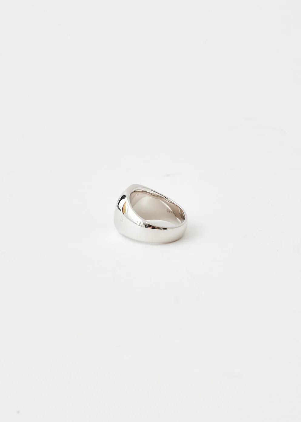 Oval Zebra Marble Ring