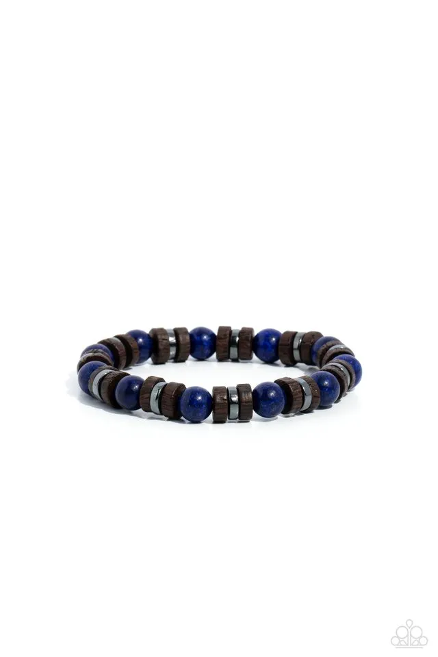 Paparazzi Bracelet ~ Earthy Empath - Blue