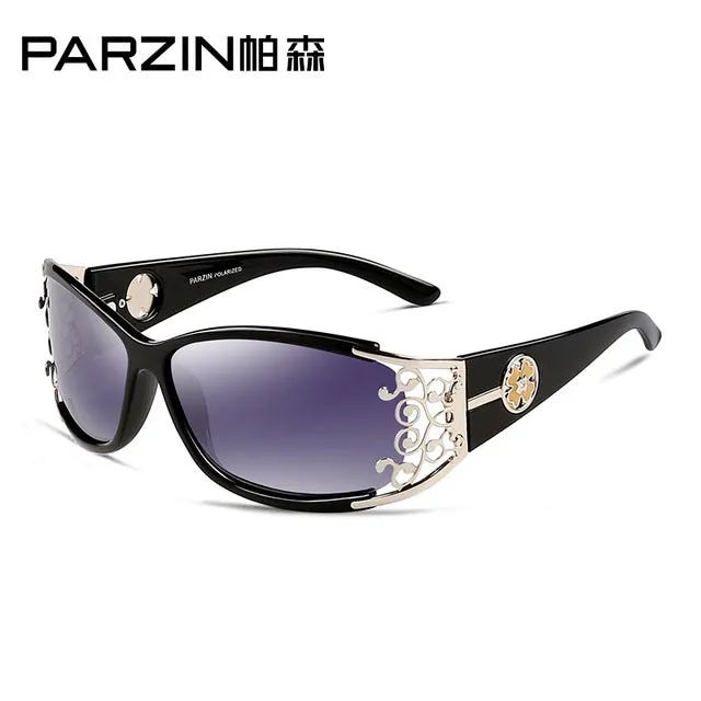 PARZIN 2017 Women Sunglasses For Driving So Real Brand Designer Spectacles Hollow Frame Plastic Glasses With Original Logo Box