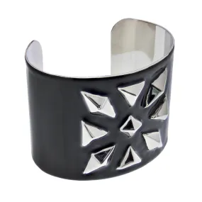 Patterned Stud Bangle Cuff