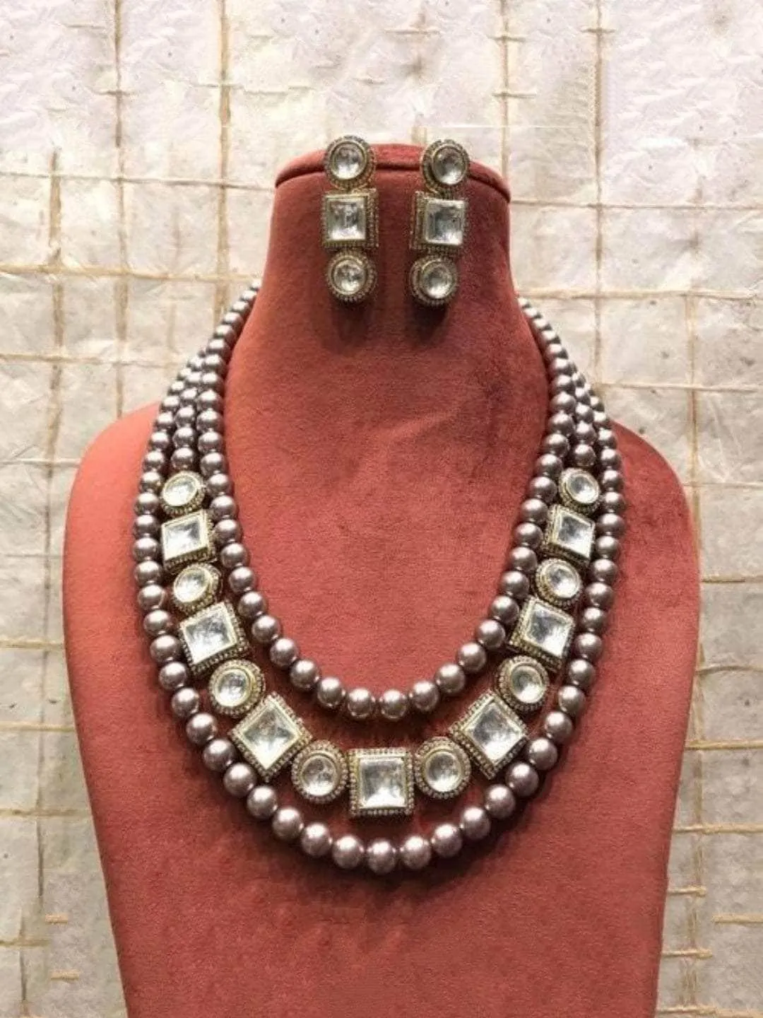 Pearls Polki Necklace