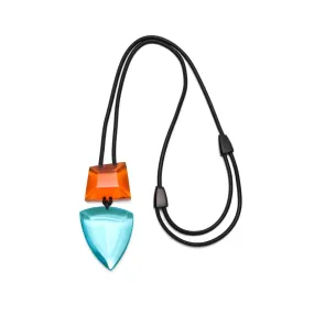 Pero Monies Pendant in Orange Blue