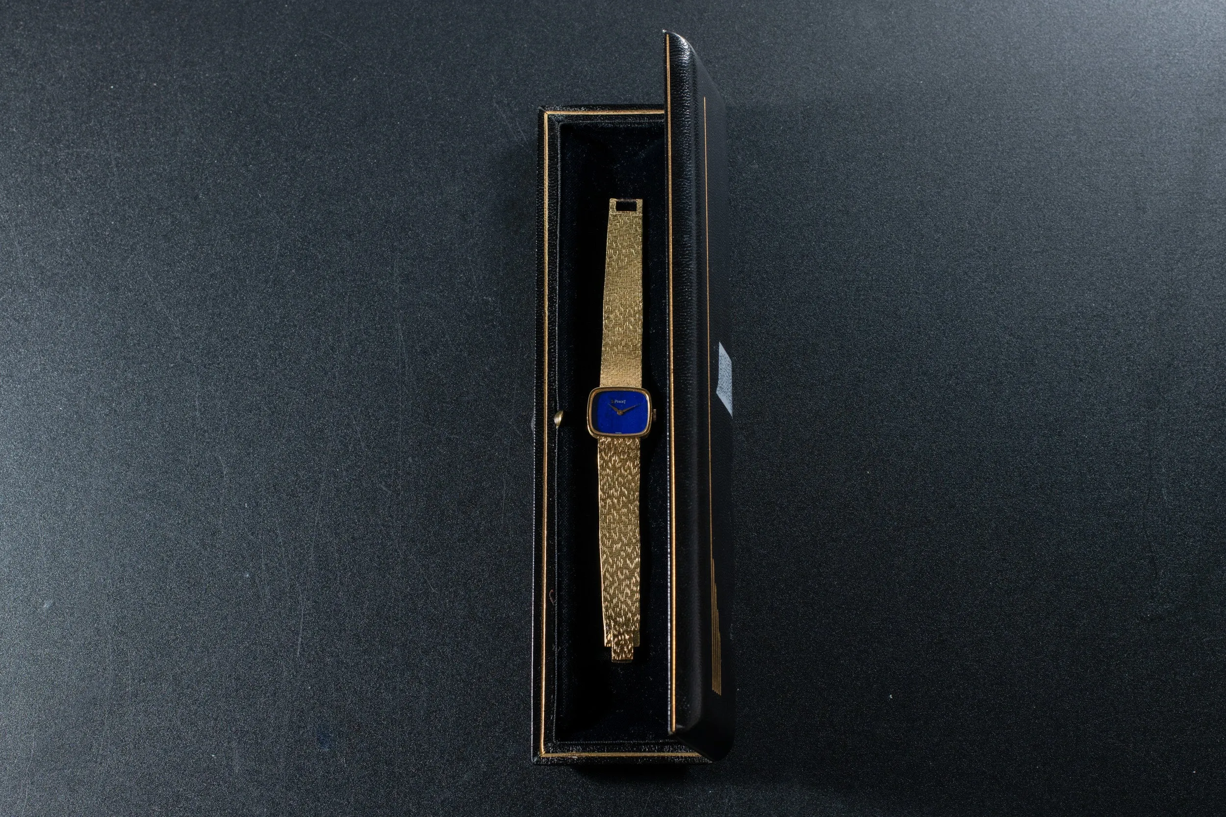 Piaget 'Lapis Lazuli' Yellow Gold Dress Watch