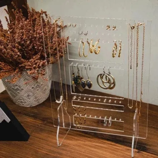 Portable Jewelry Hanger Necklace Earring Bracelet Stand