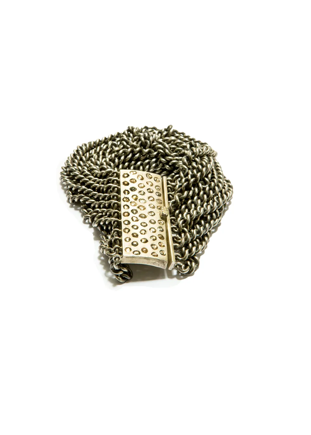 Raw Diamond Clasp & Curb Chain Bracelet