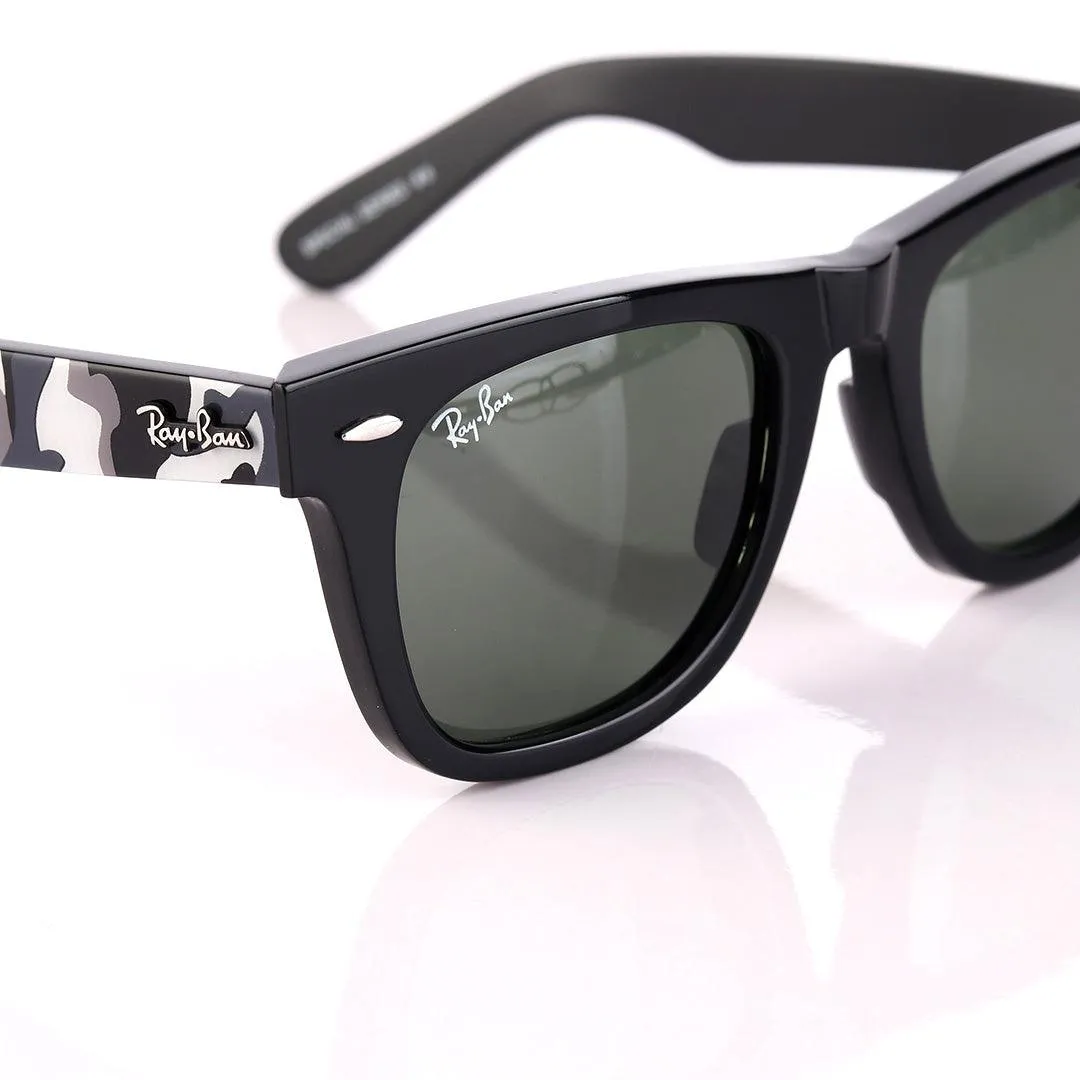 Ray-Ban Wayfarer Dark Lens with Camo Frame Sunglasses