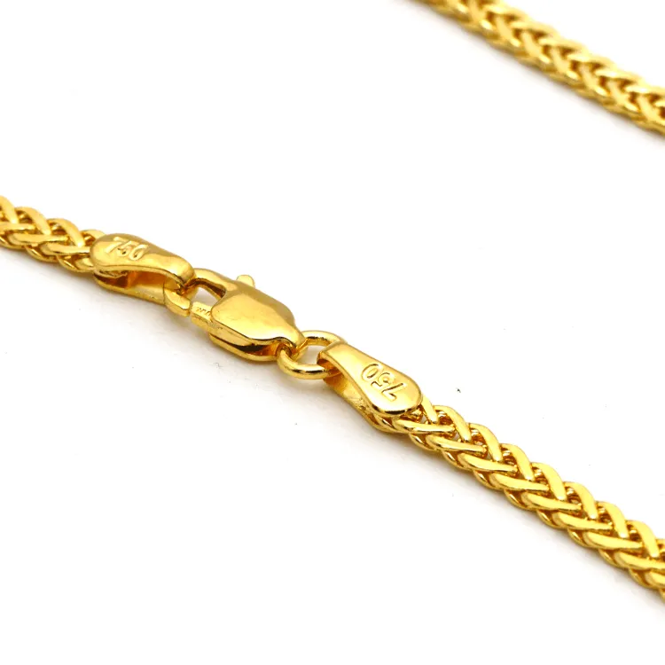 Real Gold Flat Spiga Thick Bracelet 8943 (19 C.M) BR1658