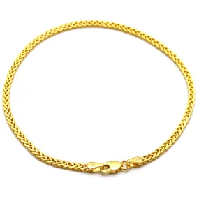 Real Gold Flat Spiga Thick Bracelet 8943 (19 C.M) BR1658