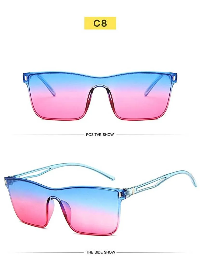 Retro Latest Square Shape Plastic Stylish Trendy Sunglasses For Men & Boys