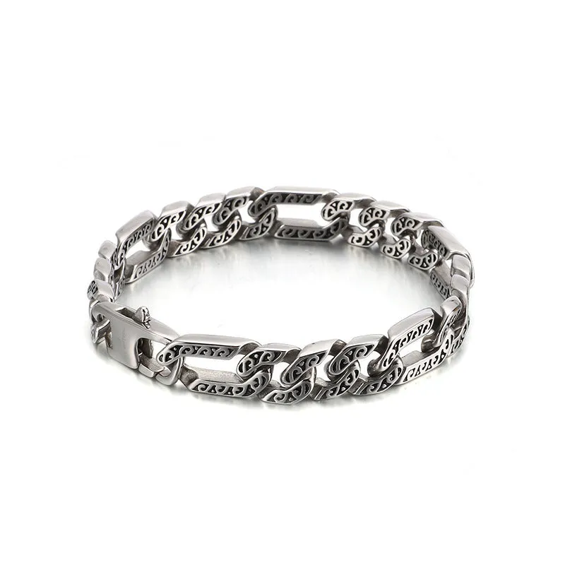 Retro Punk Titanium Steel Men's Bracelet