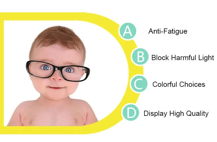 Reven Jate Unisex Children's Full Rim Rectangular Tr 90 Silicone Eyeglasses 518