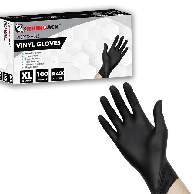 Rhinopack Disposable Vinyl Gloves 100pk (10pks / Case)