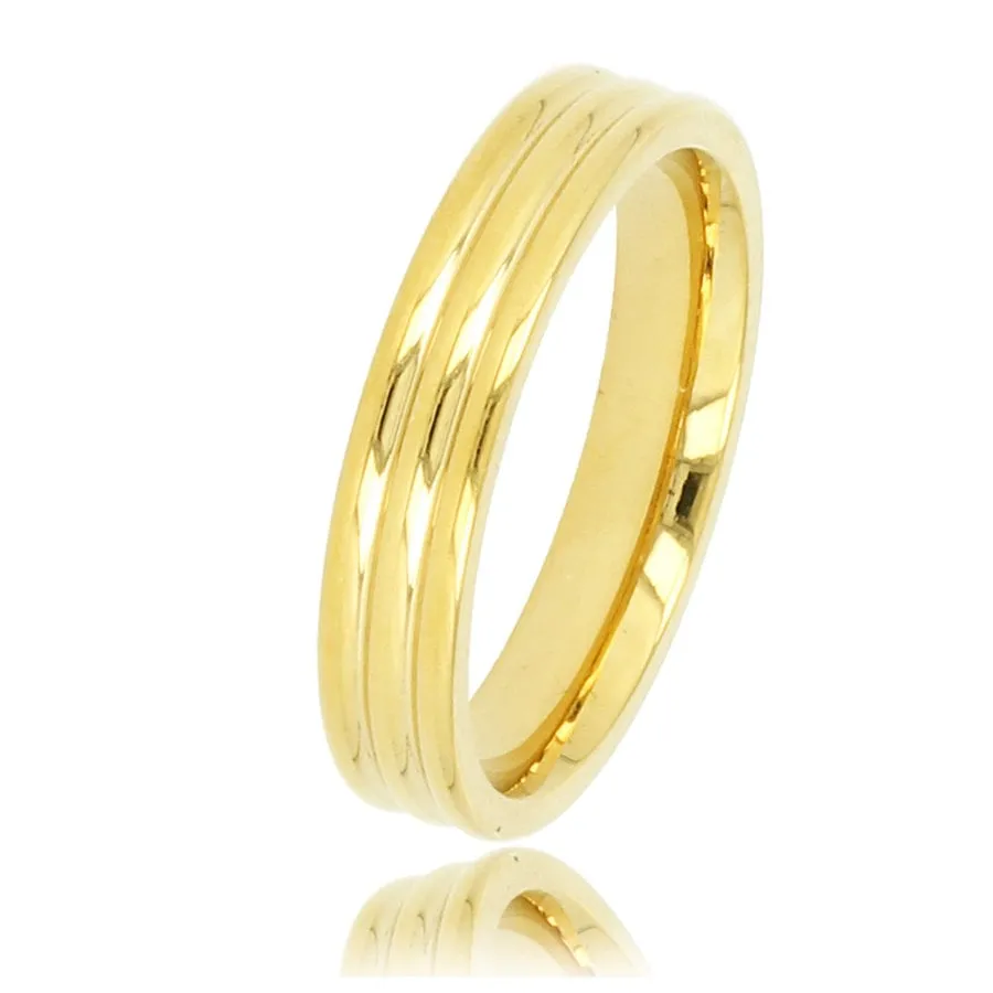 Ring Gold Three Lines