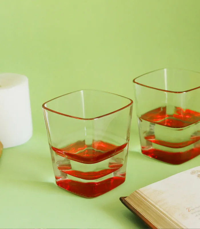 Scarlet Pool Glasses - Set of 4