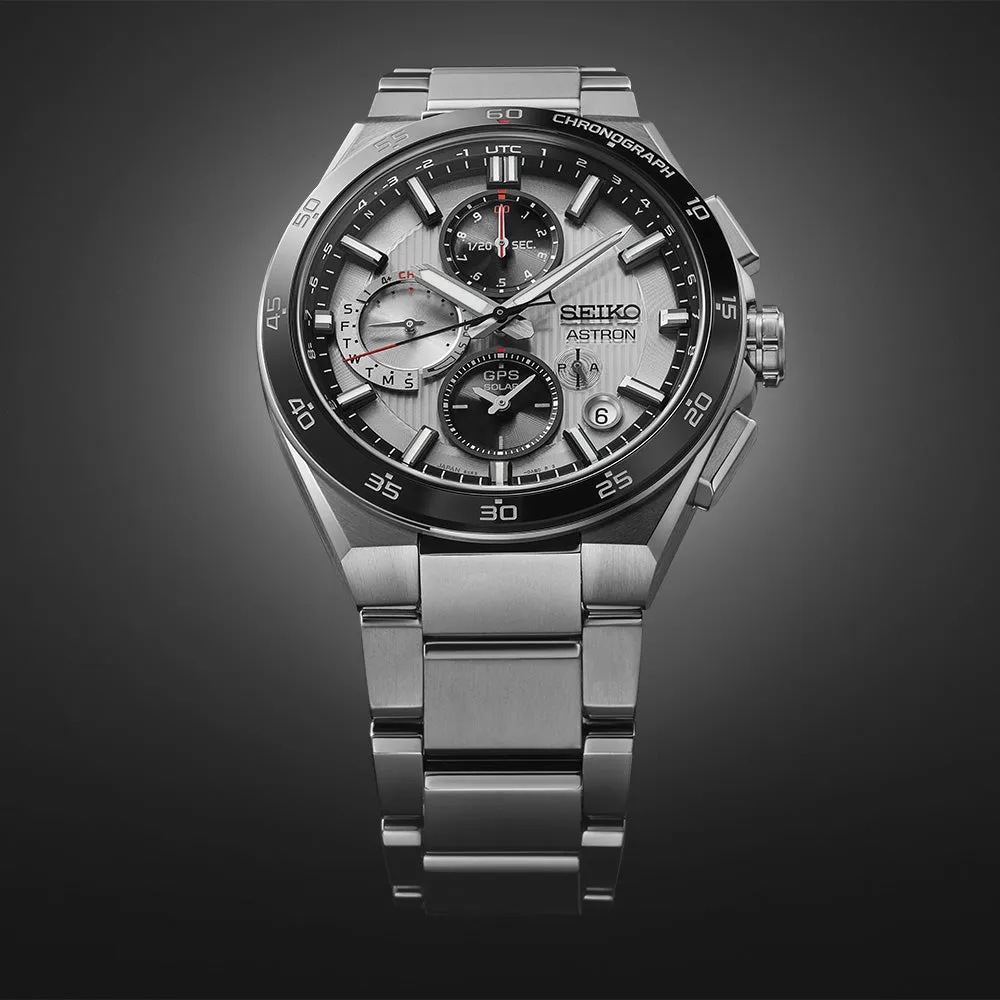 Seiko Astron SSH153J GPS Solar 5X Dual-Time Chronograph