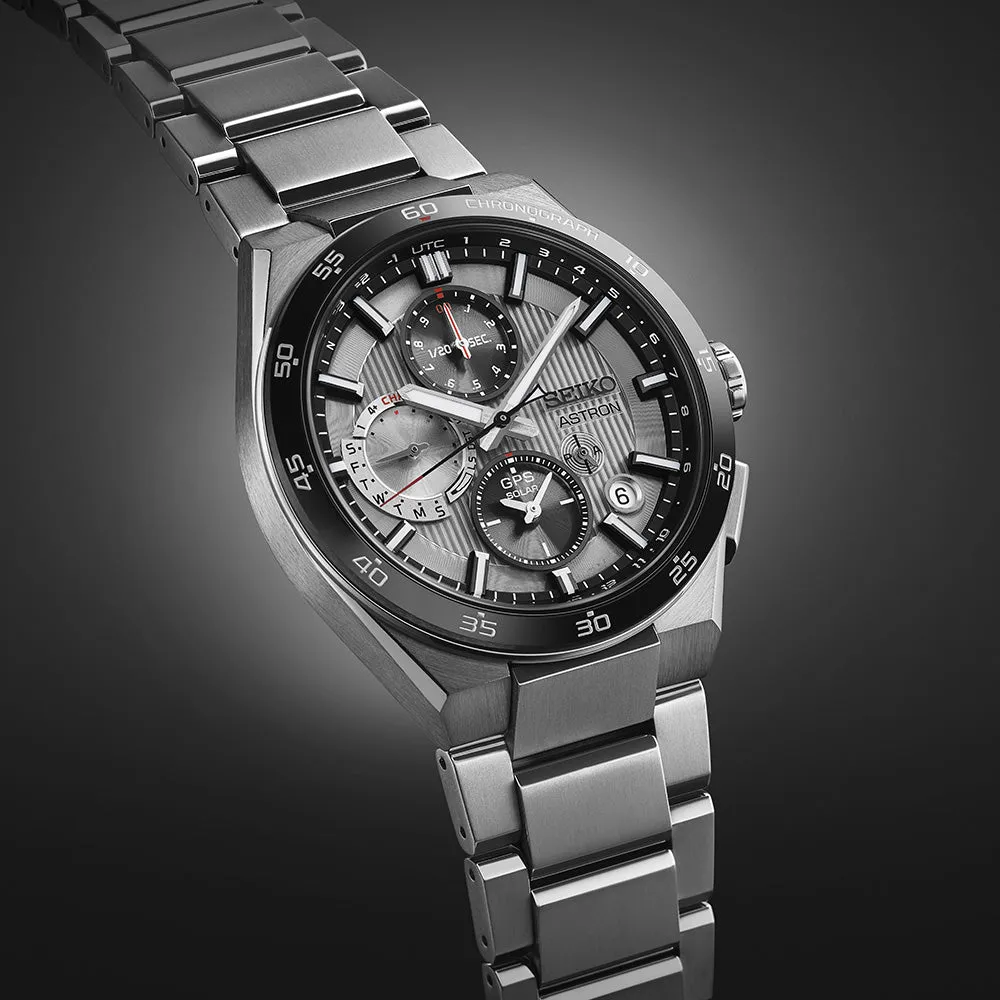 Seiko Astron SSH153J GPS Solar 5X Dual-Time Chronograph