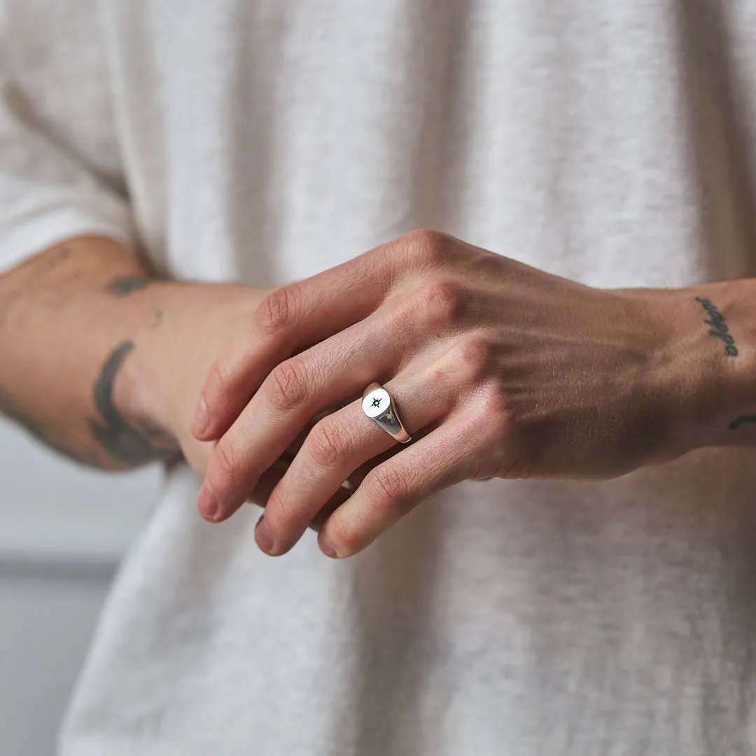Silver Envy Signet Ring