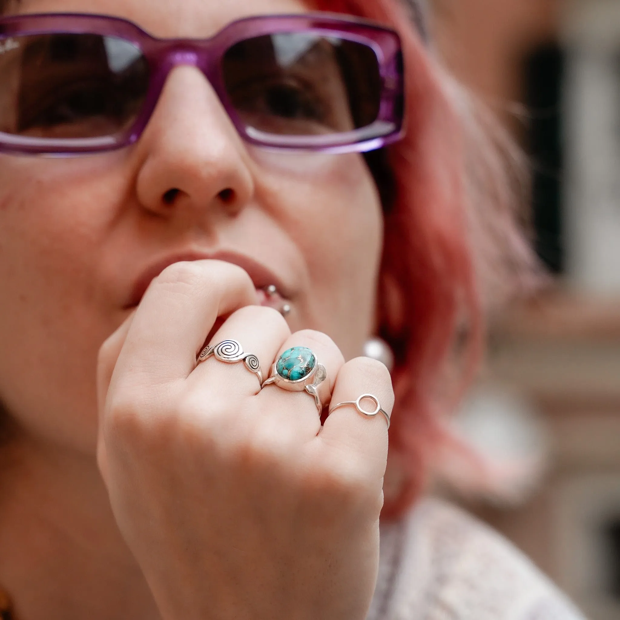 Silver Scroll Ring