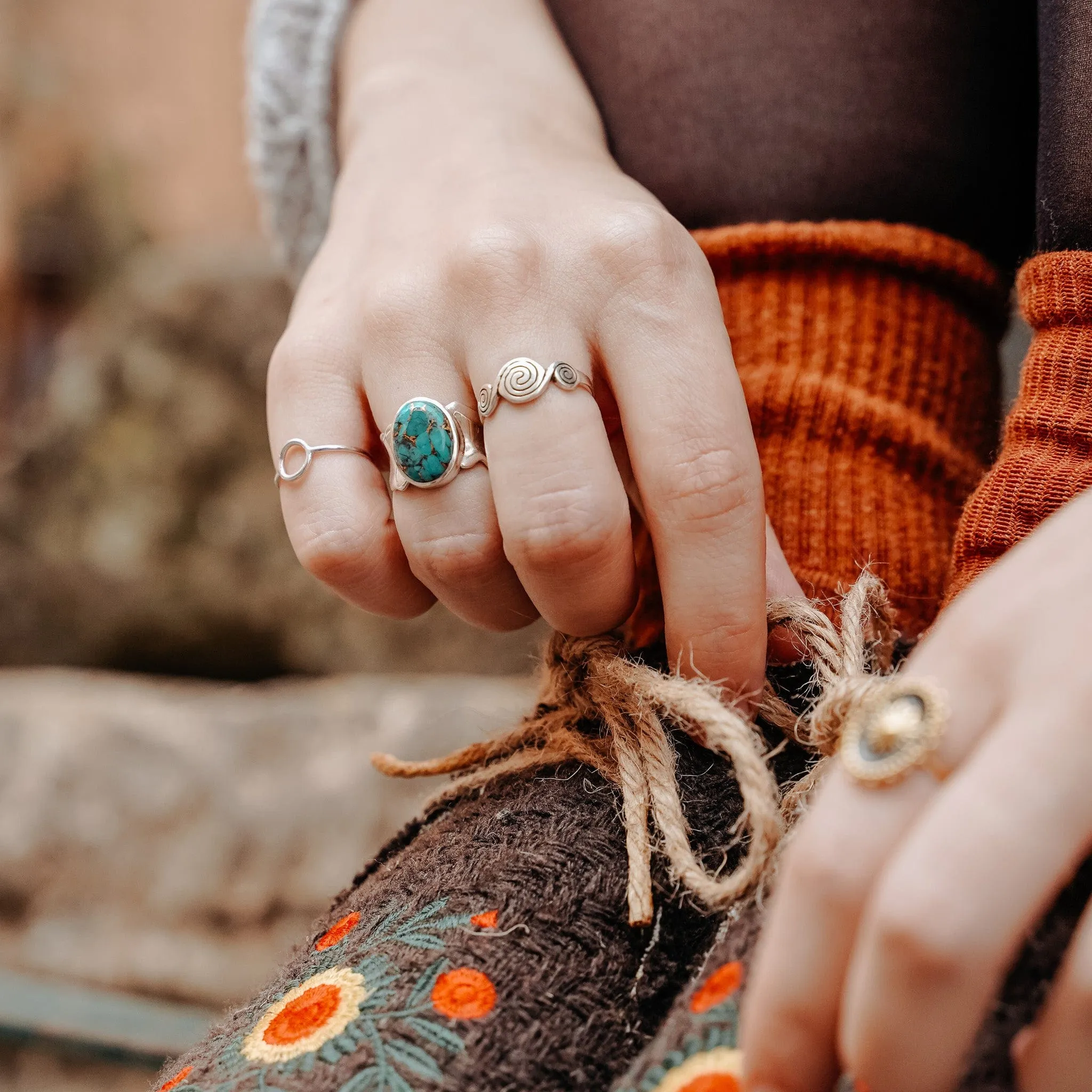 Silver Scroll Ring