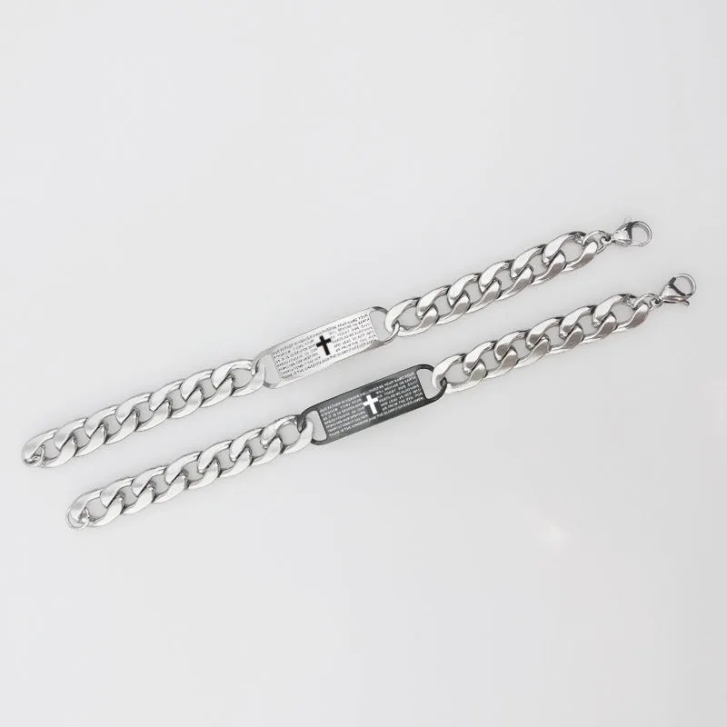 Simple titanium steel bracelet