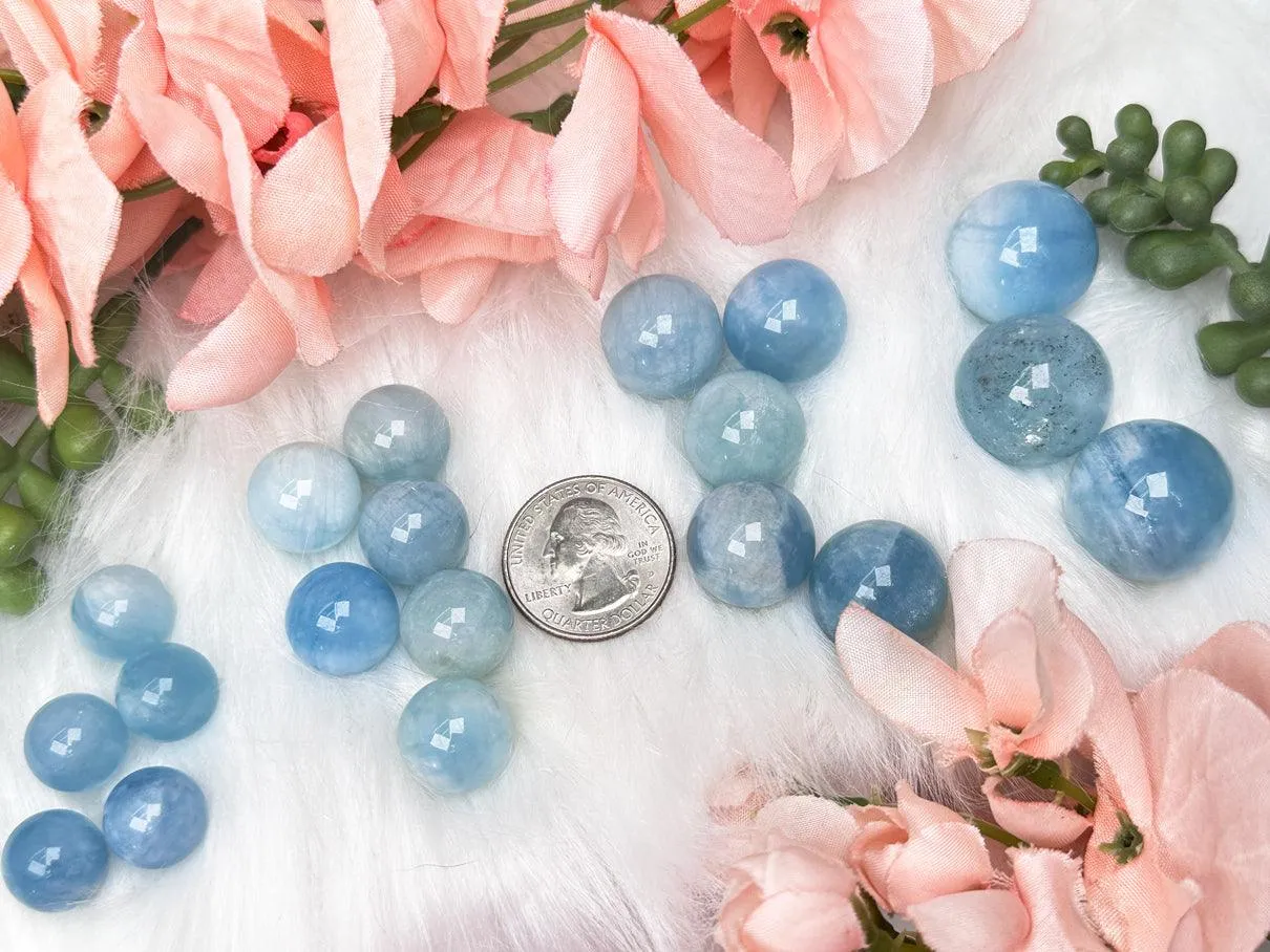 Small Aquamarine Spheres