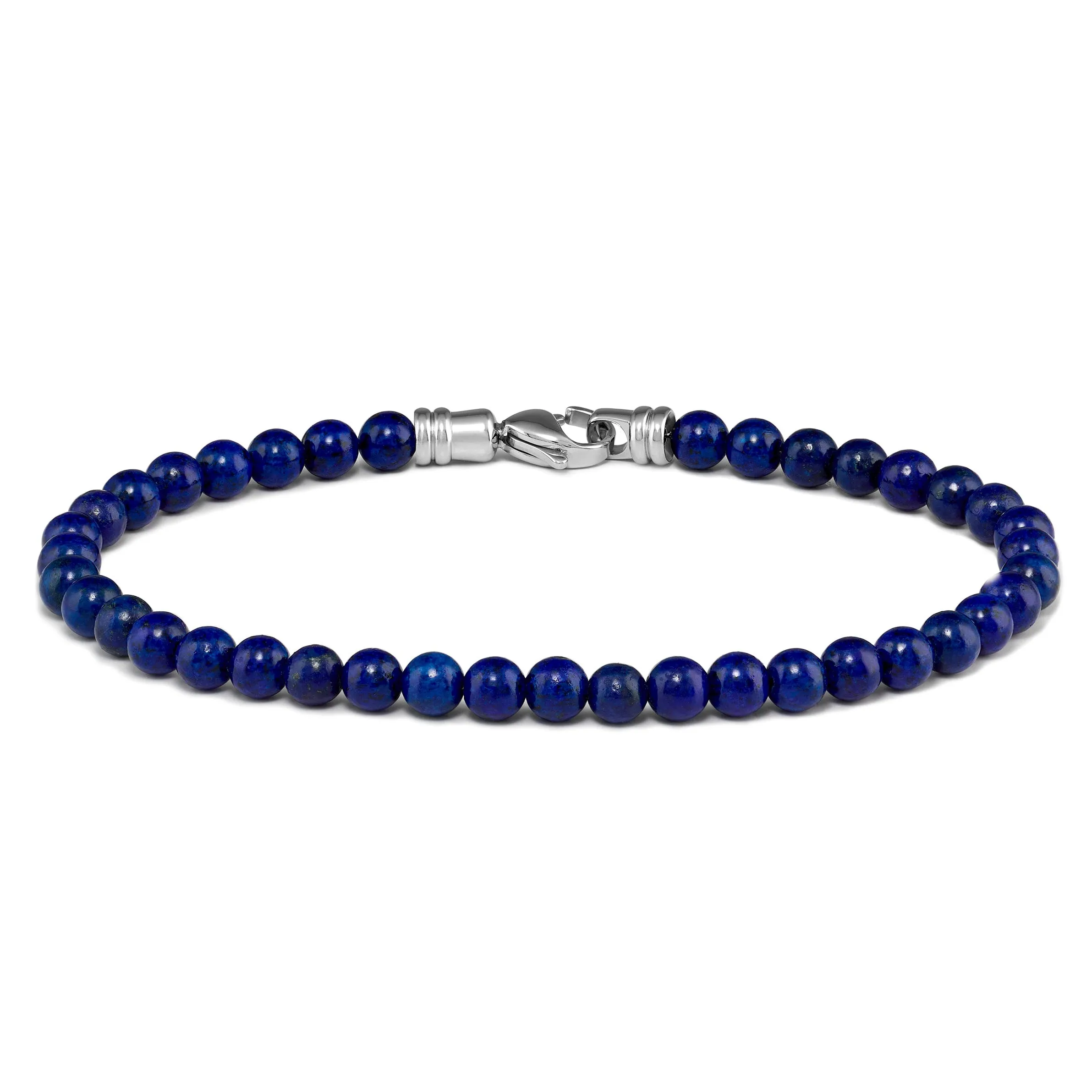 Spiritual Bead Bracelet, 4MM - Lapis Lazuli