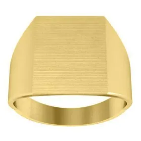 Square Face Signet Ring - 13mm x 12mm