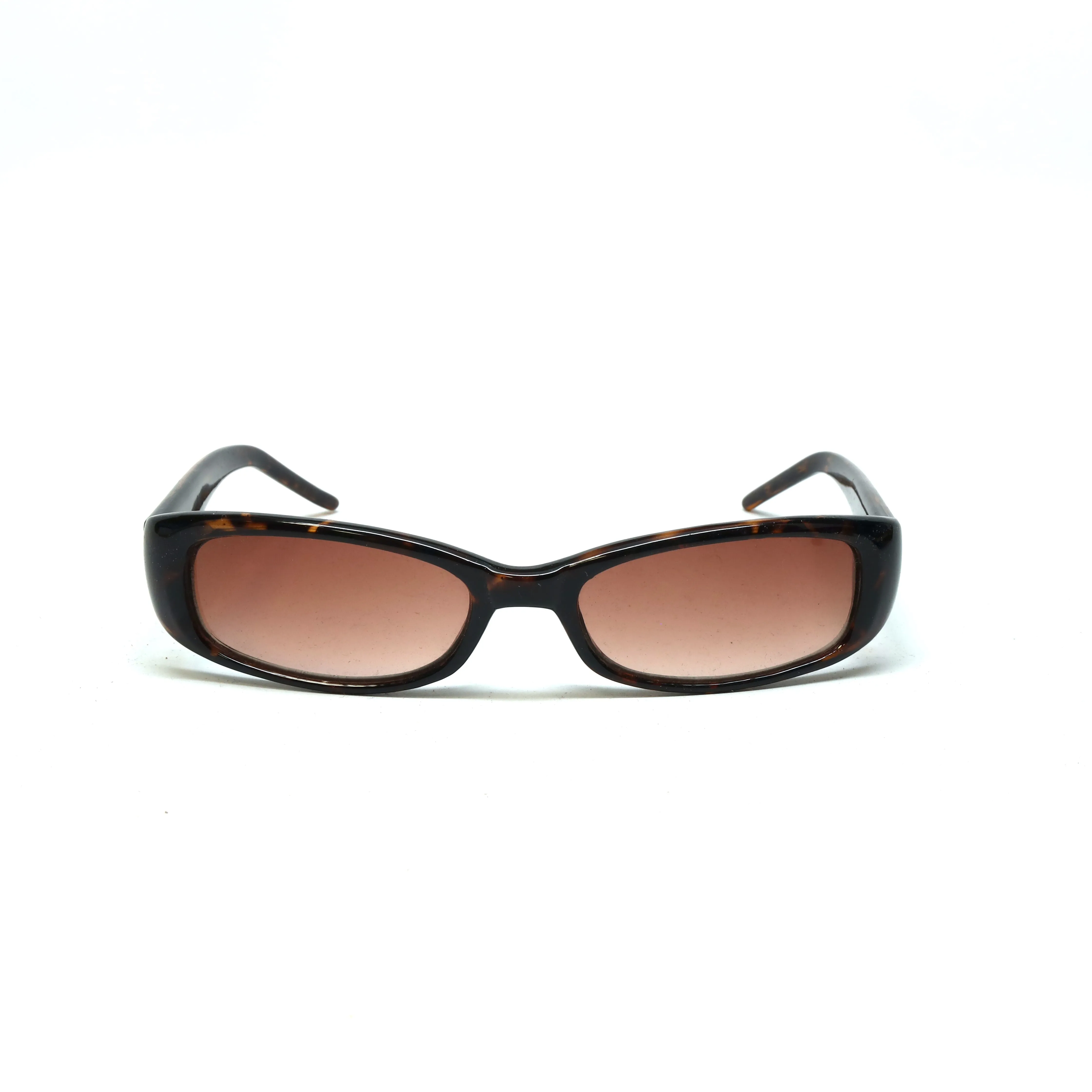 //Style 33// Deluxe Vintage 90s Narrow Rectangle Frame Sunglasses - Tortoise Red