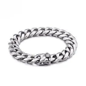 Stylish Titanium Steel Men's Bracelet - Trendy Stainless Steel Accessory for Everyday Wear