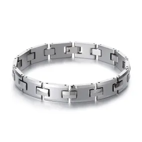 Stylish Tungsten Steel Bracelet for Men - Korean-Inspired Fashion Watch with High-Texture Gift Design