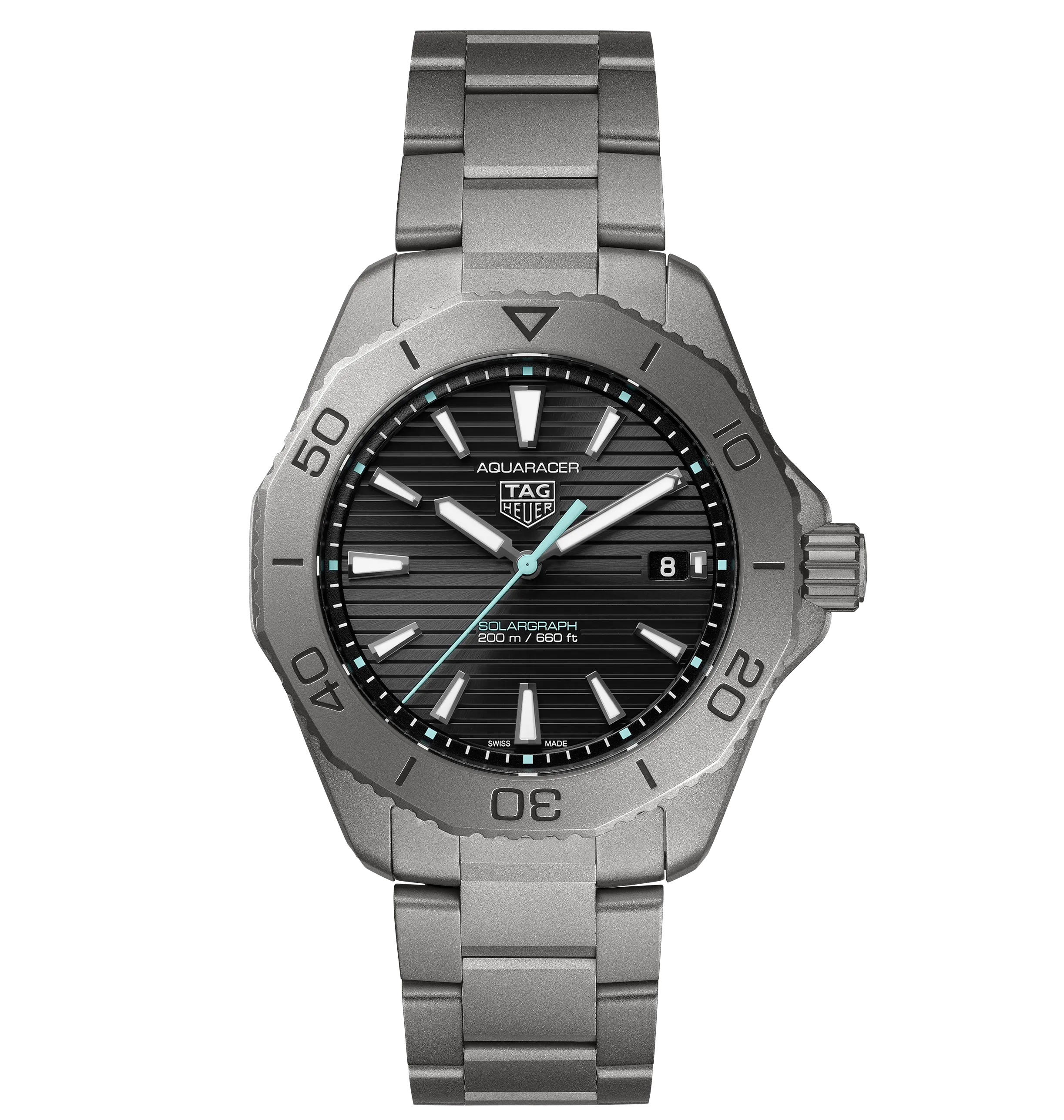 TAG Heuer Aquaracer Professional 200 Solargraph with Titanium Bracelet