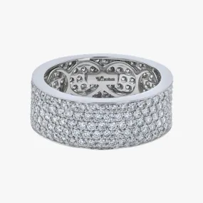 The 5-Row White Diamond Band