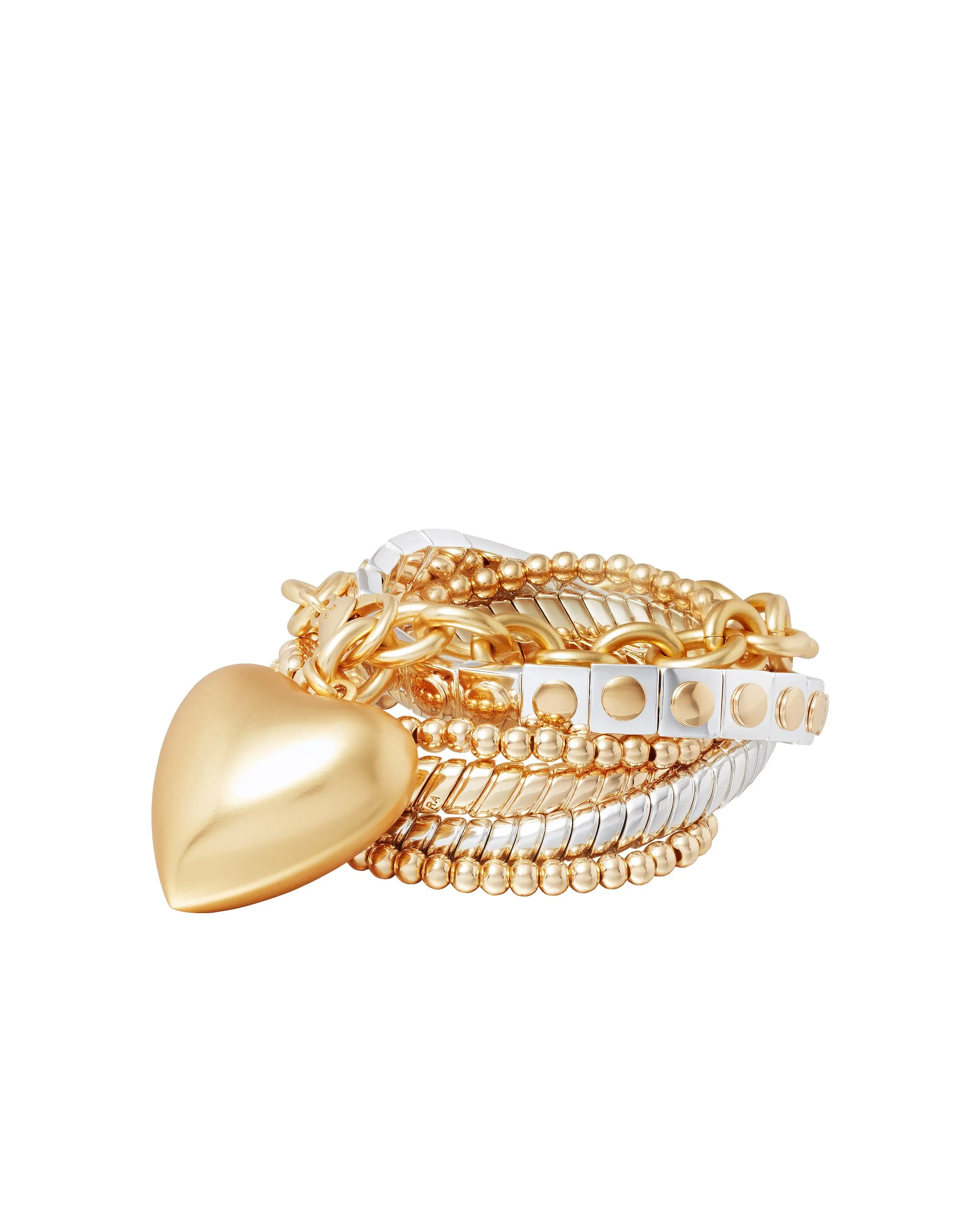 The Puffy Heart Bracelet Stack