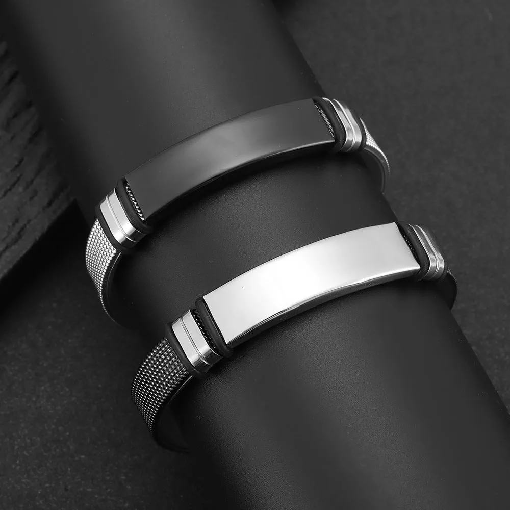 Titanium Bracelet for Men: Stylish Cross-Border Men's Bracelet by Planderful