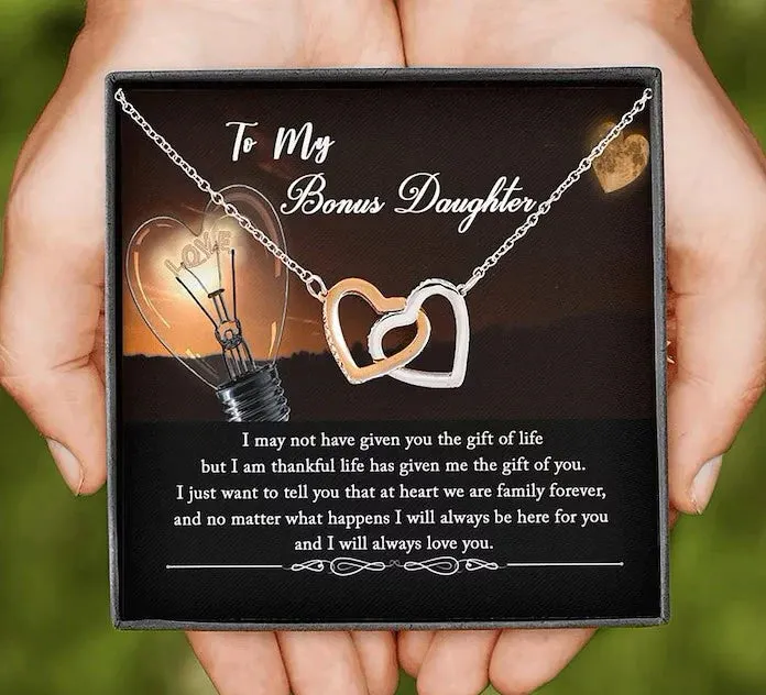 To My Bonus Daughter Necklace, Step Daughter Gift, Bonus Daughter Gift, Daughter In Law Gift From Mother In Law