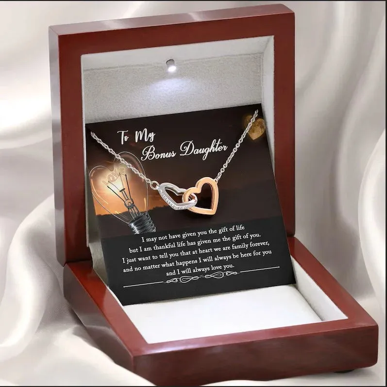 To My Bonus Daughter Necklace, Step Daughter Gift, Bonus Daughter Gift, Daughter In Law Gift From Mother In Law