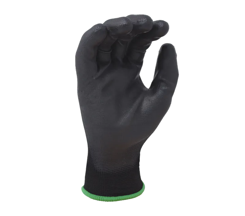 (TSK2001) Task Gloves - Polyurethane Black Palm Coated Gloves